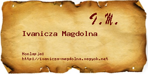 Ivanicza Magdolna névjegykártya